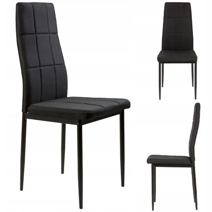 modernhome set stolica za blagovaonicu dc860-4 crni - slika 2