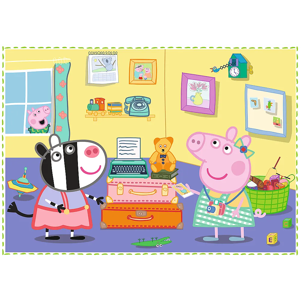 puzzle - 4u1 - blagdanske uspomene / peppa pig trefl 34359 - slika 4