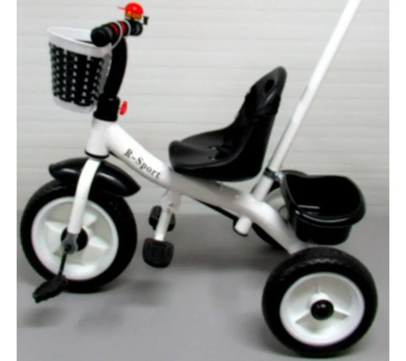 tricikl t8 bijeli i crni eva kotači push bike - slika 3