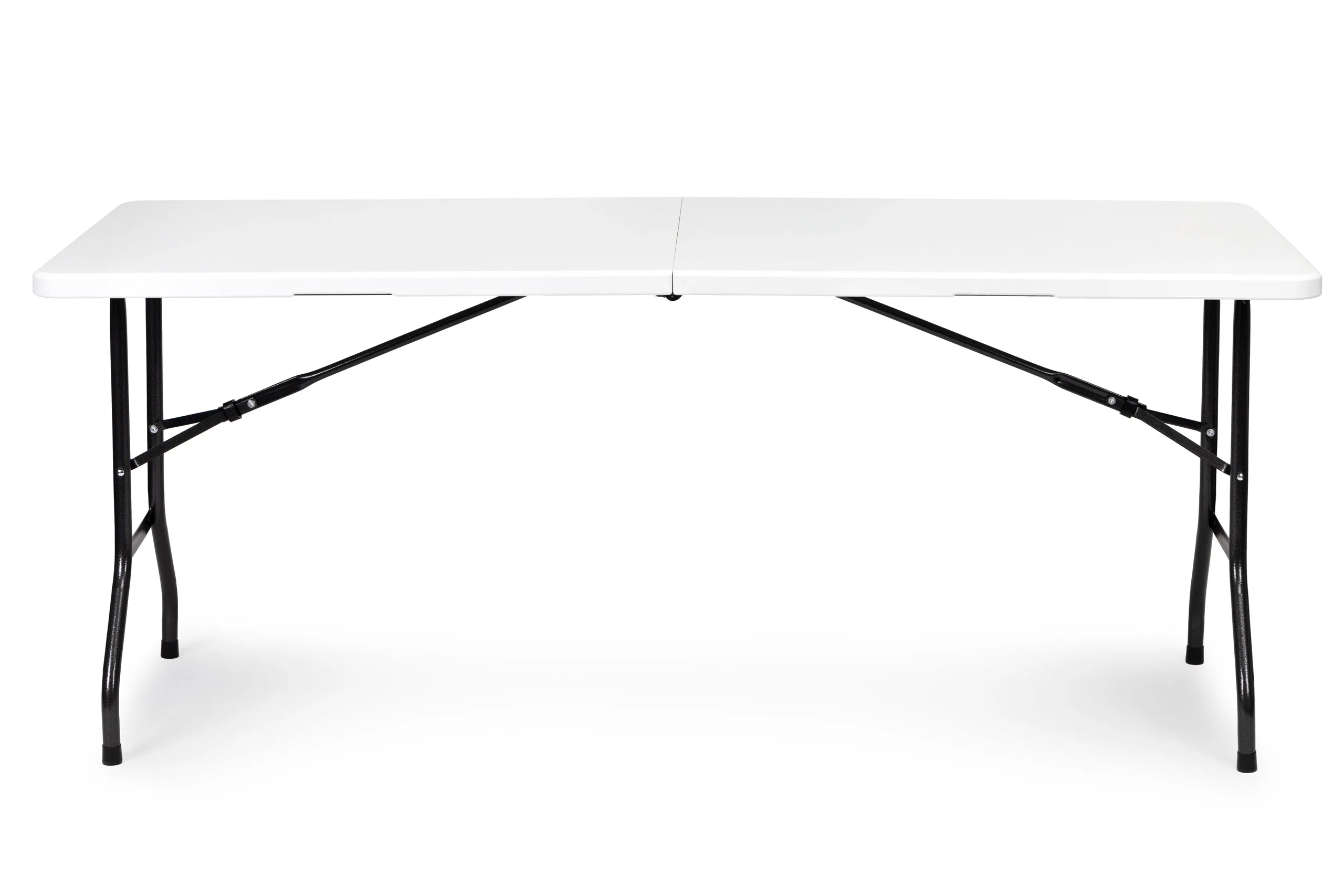 modernhome catering stol 180 cm + 2 klupe - bijeli - slika 5