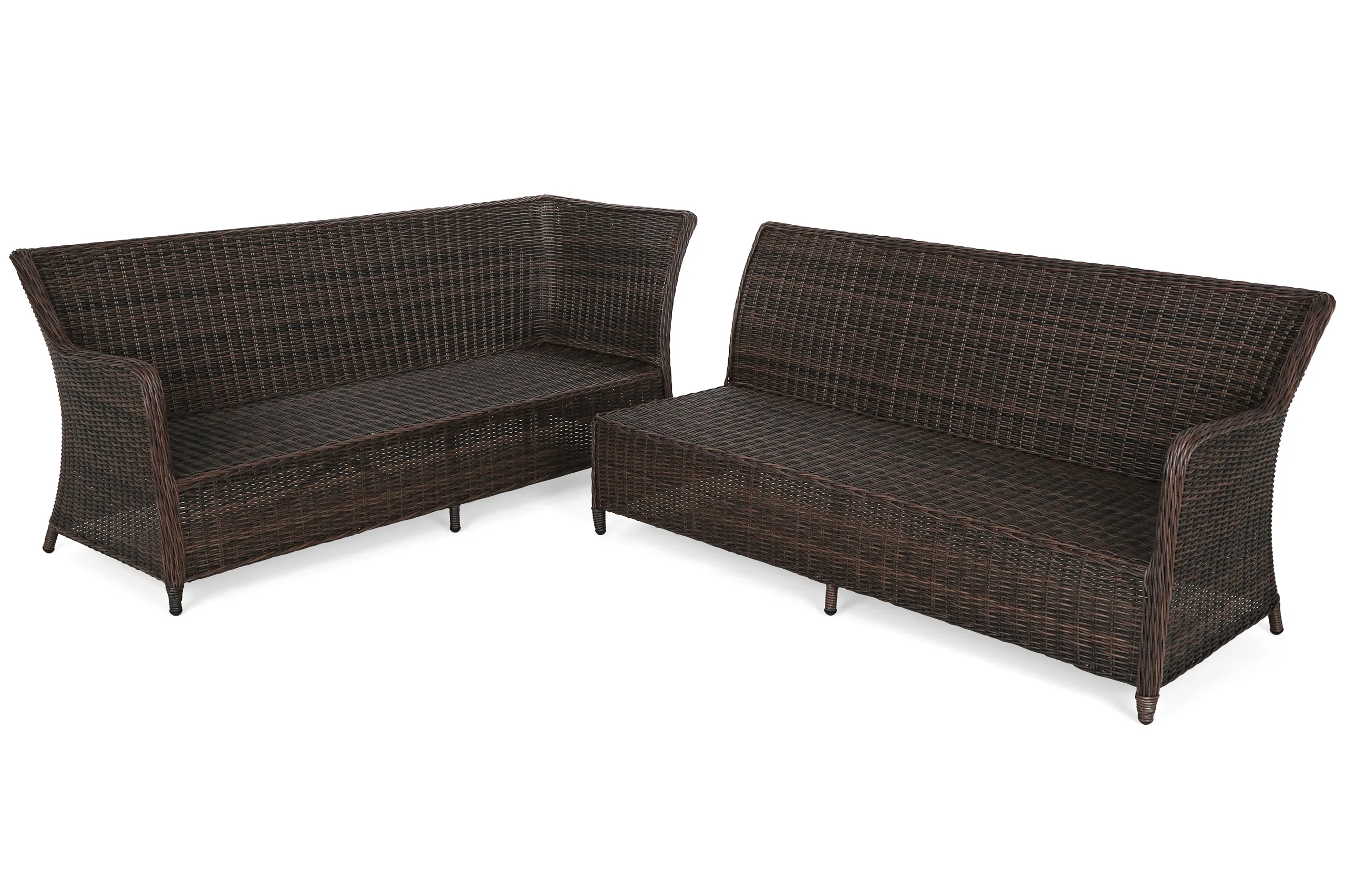 lijevi kutni set california brown mat / brown melange - slika 6