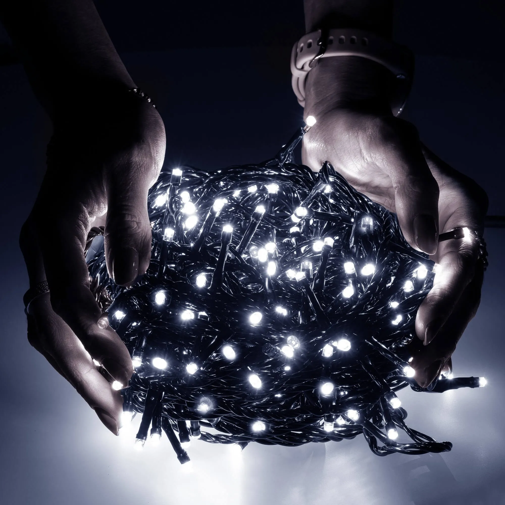 springos božićne lampice, 1000 led, 60 m ,hladno bijele - slika 9