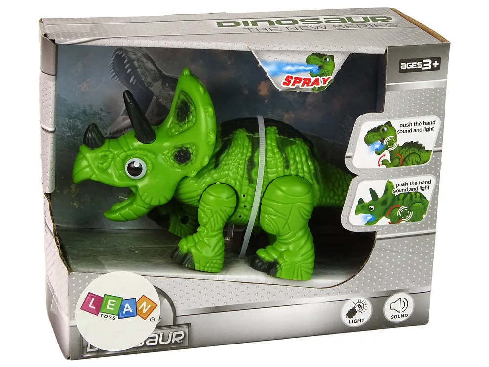 interaktivni dinosaur triceratops zeleni - slika 9