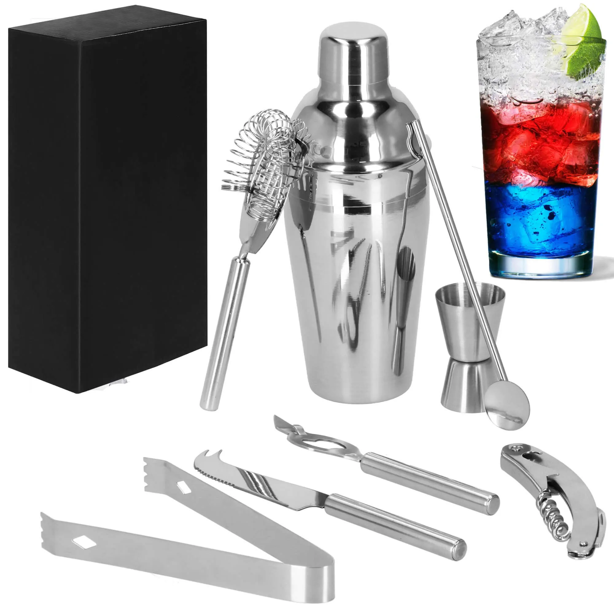 set za pripremu pića za barmene shaker 550 ml 8 dijelova - slika 5