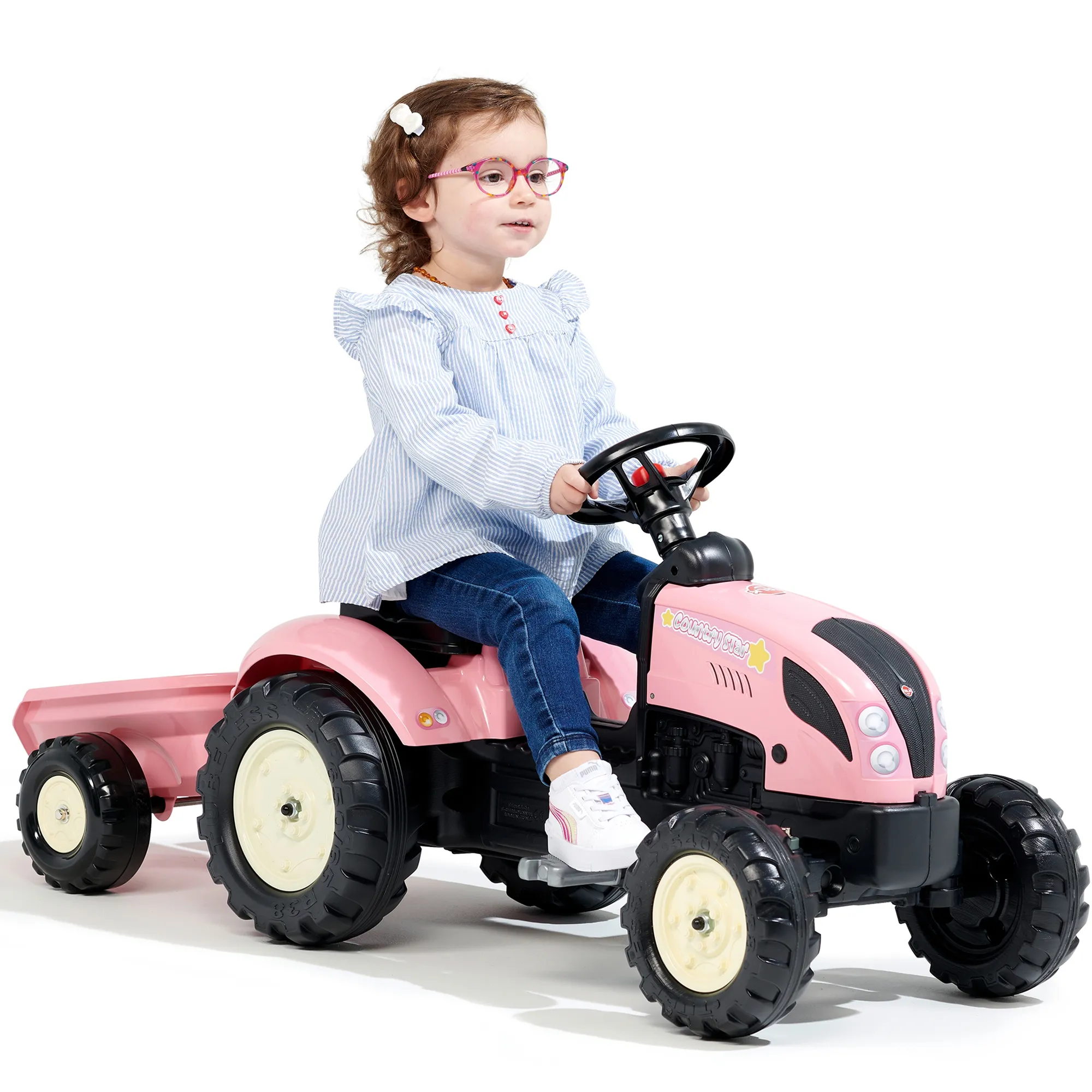 falk traktor na pedale - country star rozi - slika 4