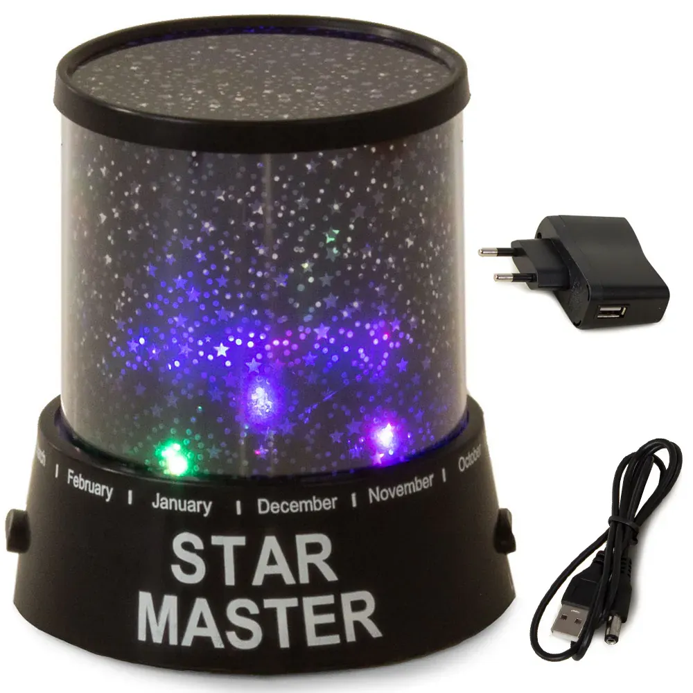 star master – noćna led lampa s projekcijom zvjezdanog neba - slika 2
