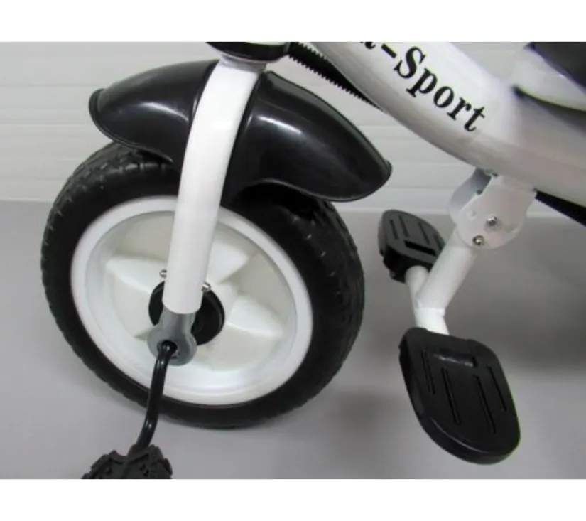 tricikl t8 bijeli i crni eva kotači push bike - slika 6