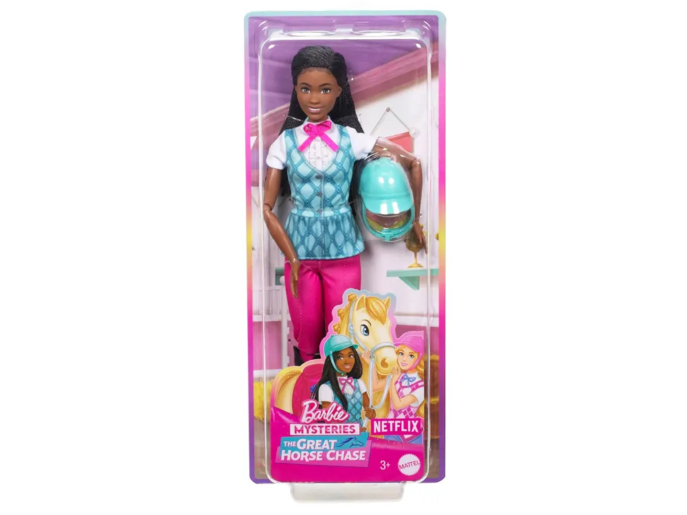 mattel barbie mysteries brooklyn fashion jockey lutka za6179 - slika 8