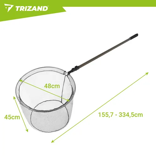 trizand teleskopska ribarska mreža za podmetanje 335 cm - slika 3