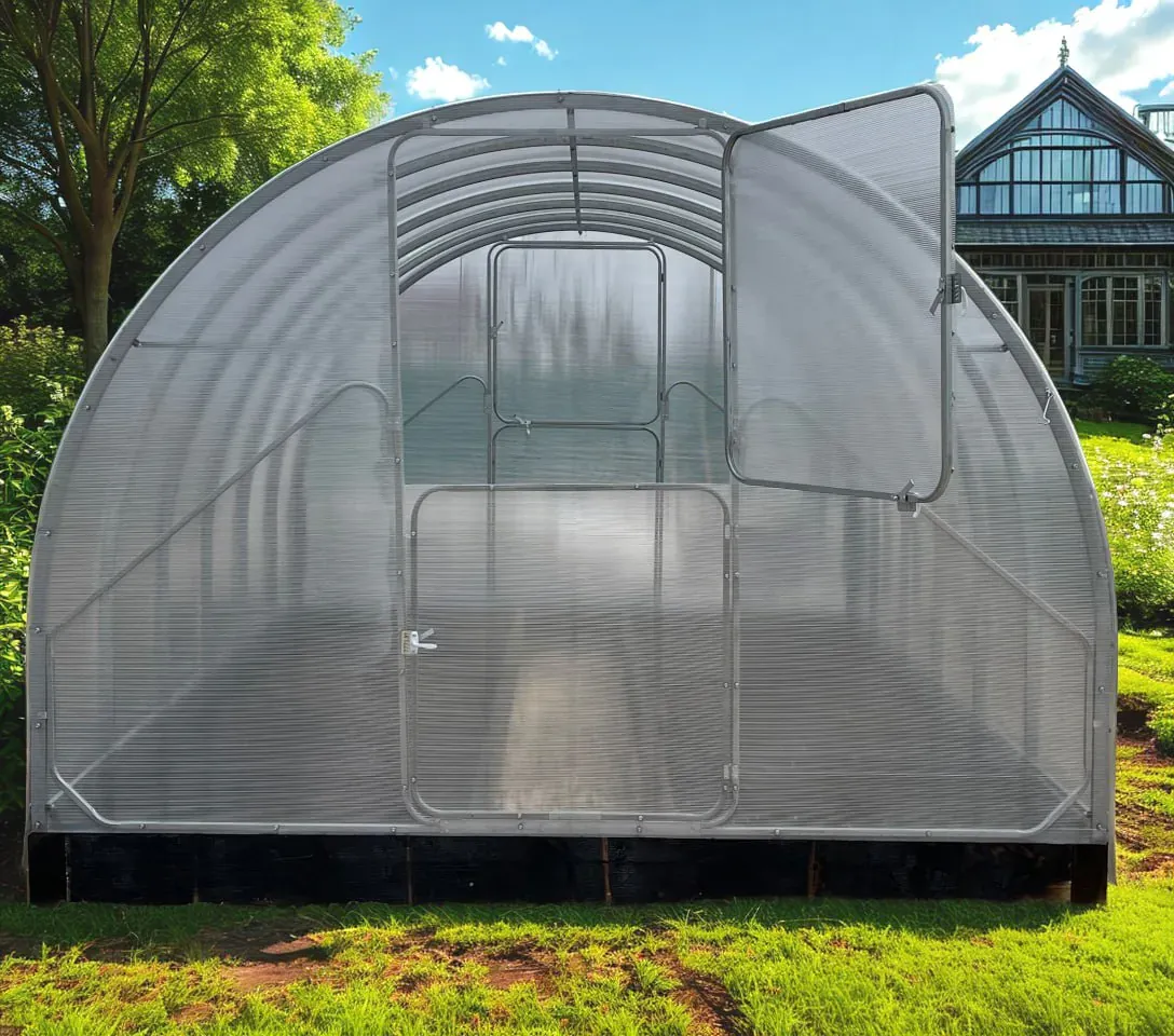 metalni plastenik gaudi 3.14m x 12m, razmak 0,67m, polykarbonat 4mm - slika 2