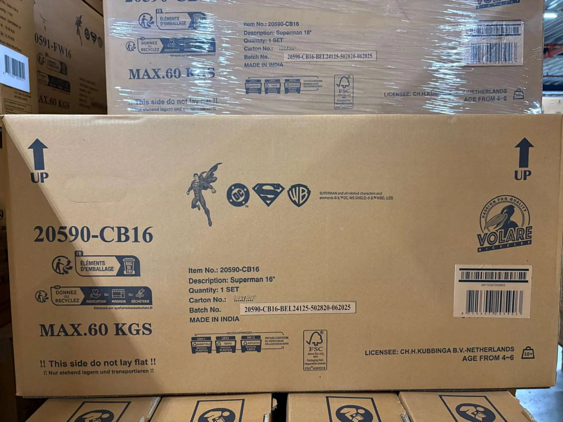 volare dječji bicikl superman 16″ plave boje - slika 14