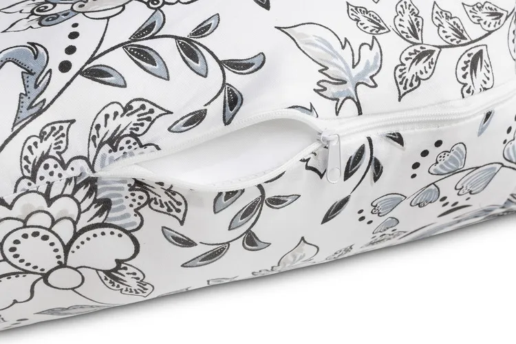 xl sensillo jastuk za trudnicu floral crno-bijeli - slika 4