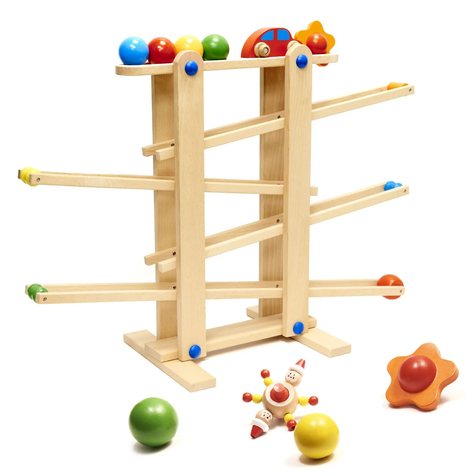 montessori xxl drvena staza s loptom - slika 5