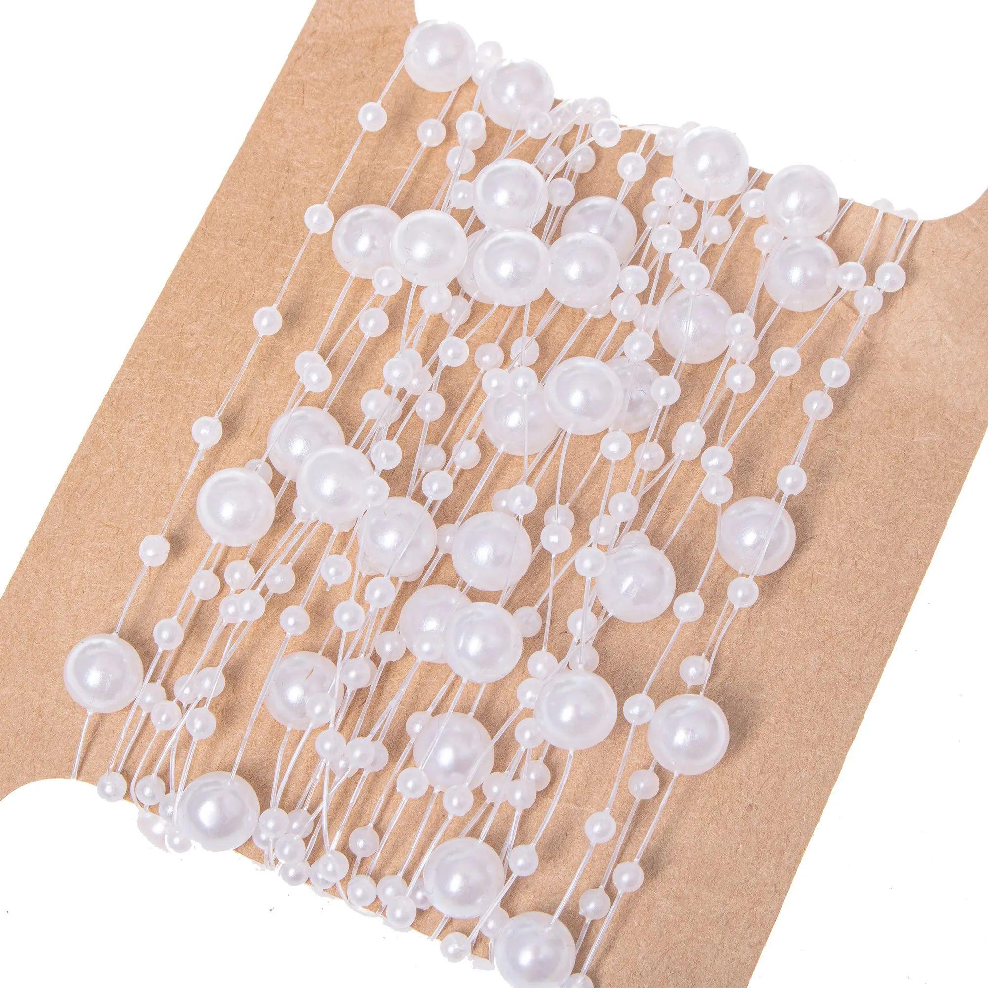 umjetni biseri 8+3 mm 5m bijeli - slika 6