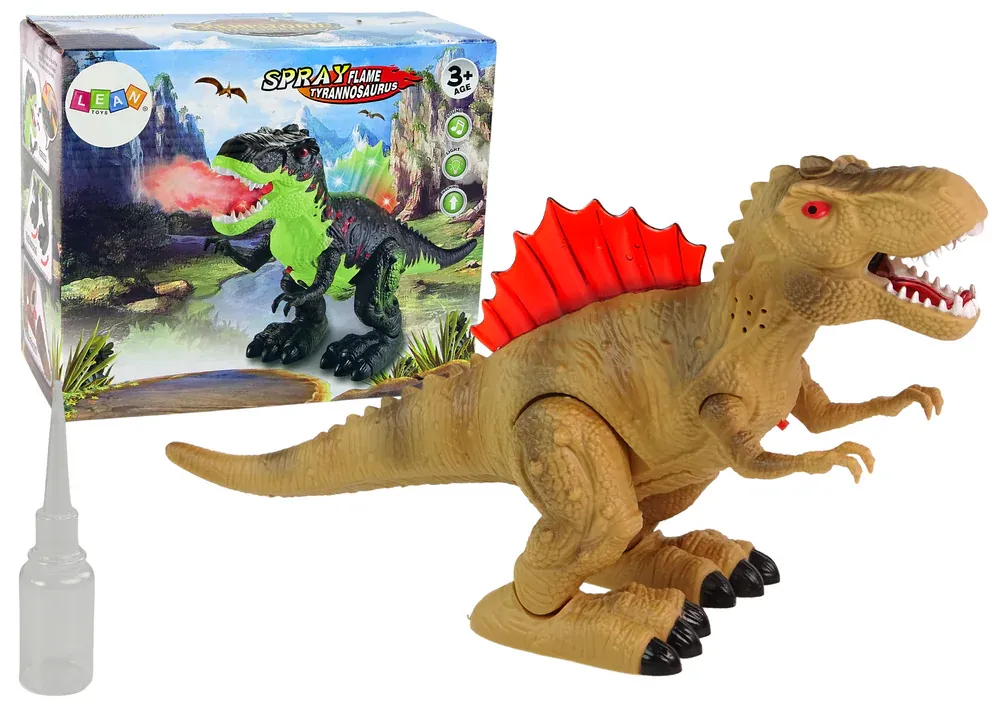 dinosaur koji pušta vatru, smeđa - slika 2