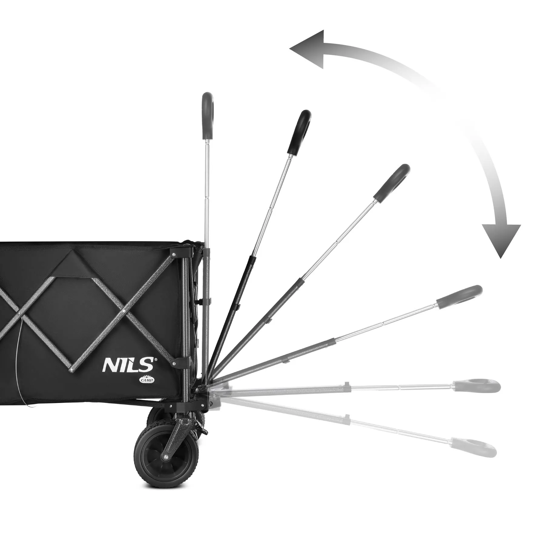 nils camp crna xxl kolica 180l - slika 9