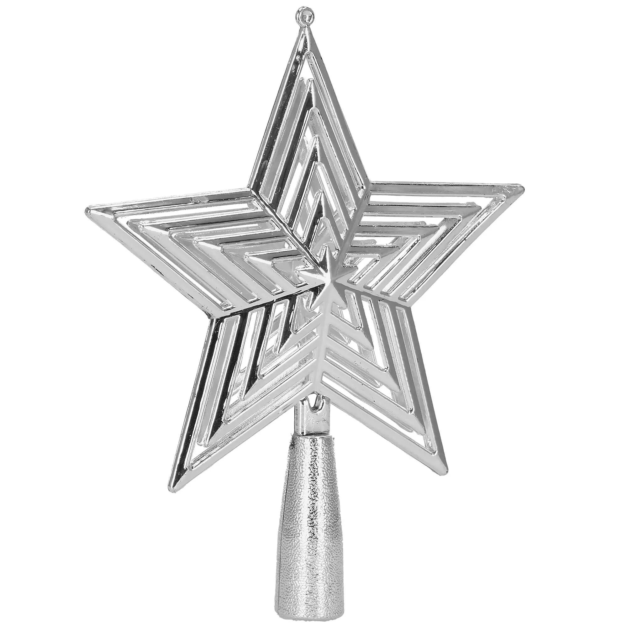 springos božićni ukras "zvijezda", 14,5 cm, srebrna - slika 3