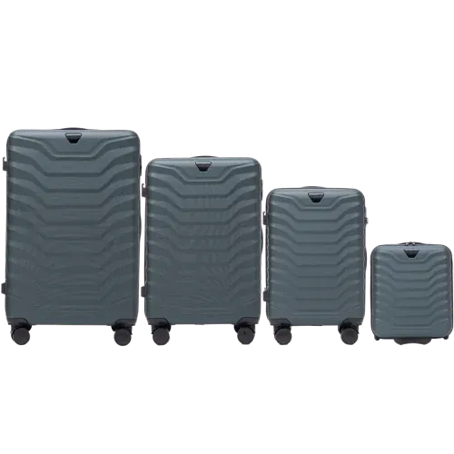 Wings set od četiri kofera od ABS materijala veličine L M S XXS tamnozeleni - Pribislavec