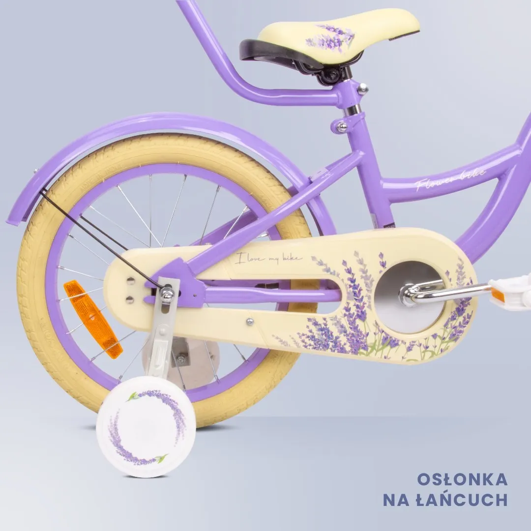 dječji bicikl guralica flower 16" - lavanda - slika 5
