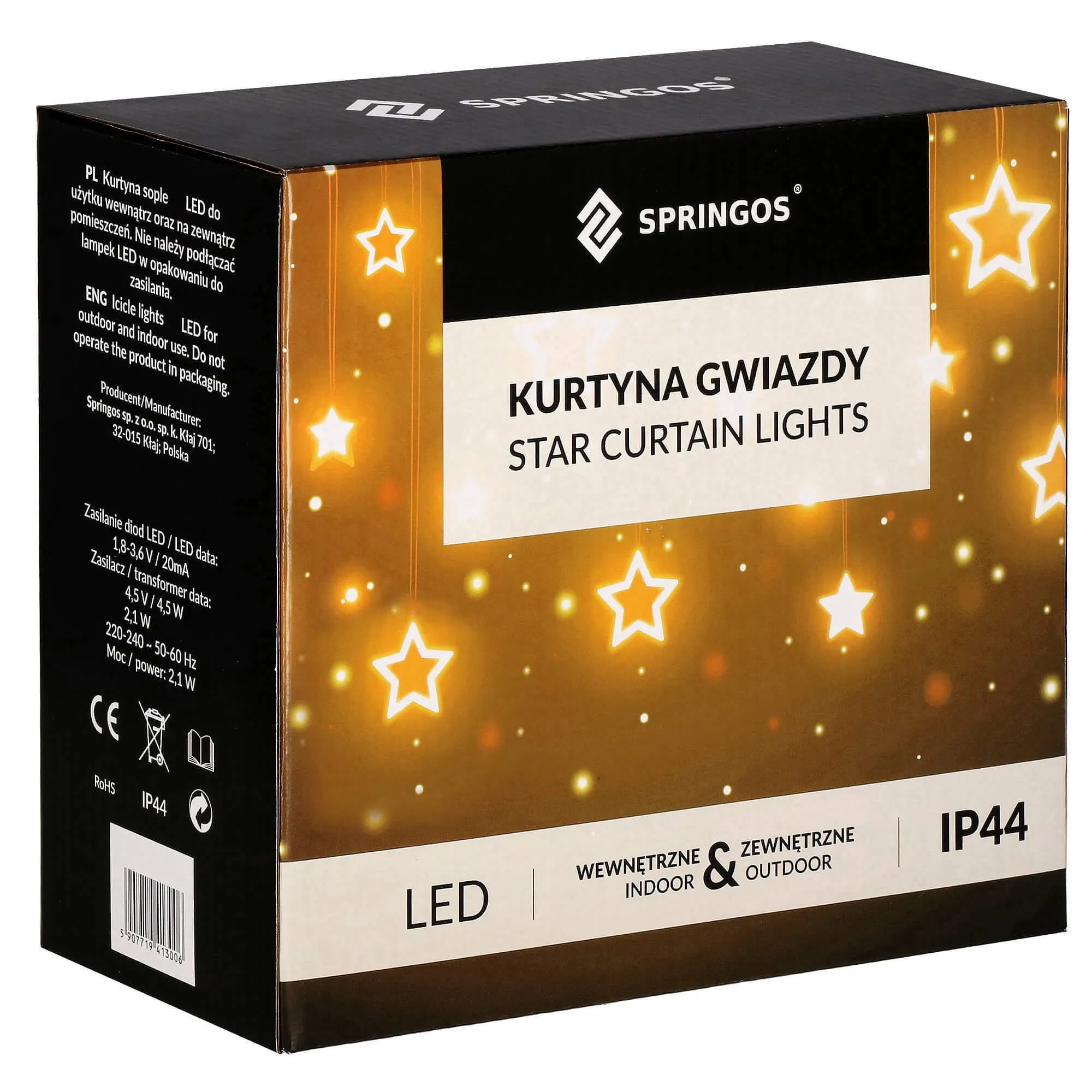 zvjezdana zavjesa 138 led dioda toplo bijela - slika 4