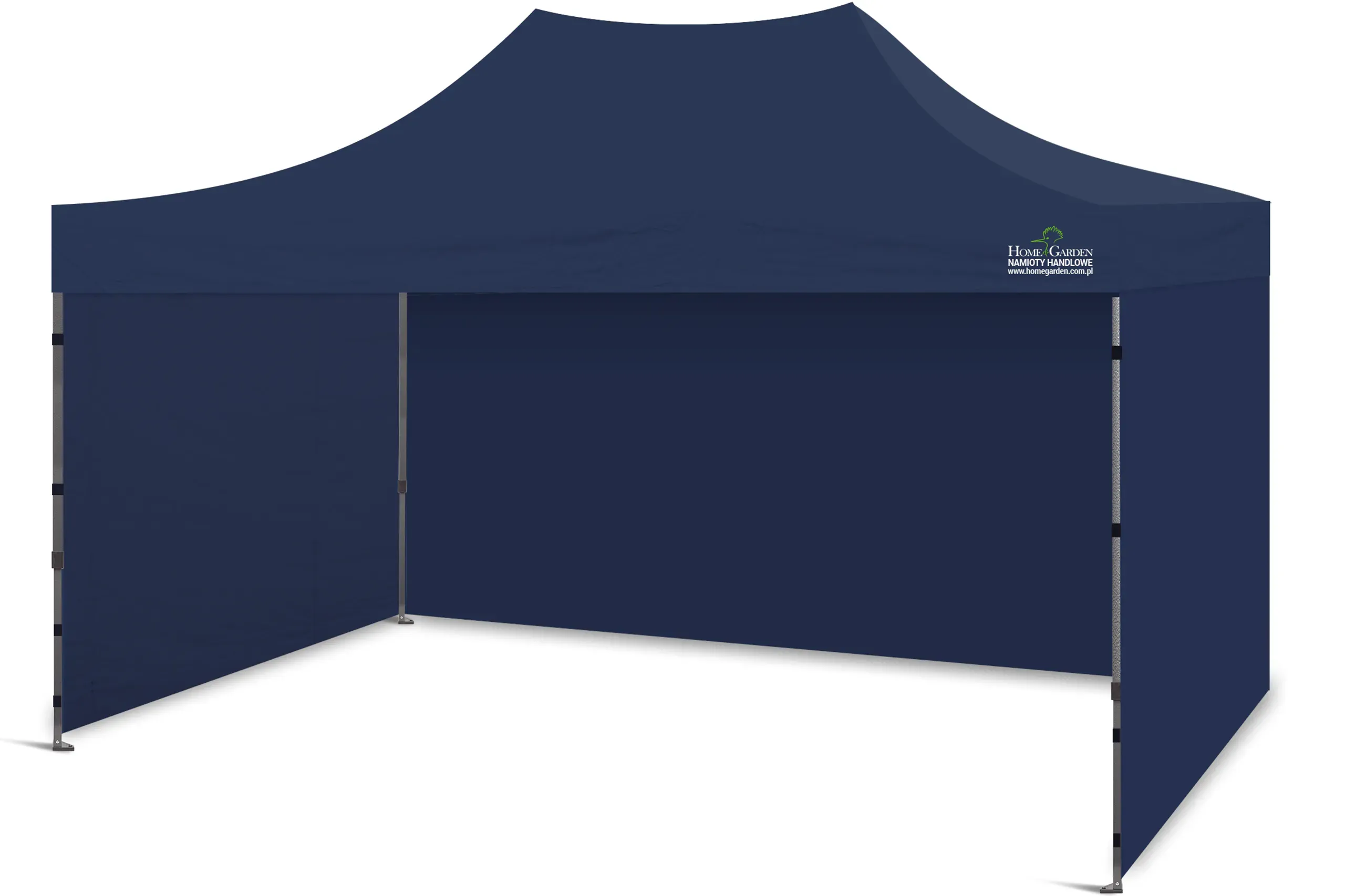komercijalni šator 450 x 300 cm tamnoplave boje - slika 2