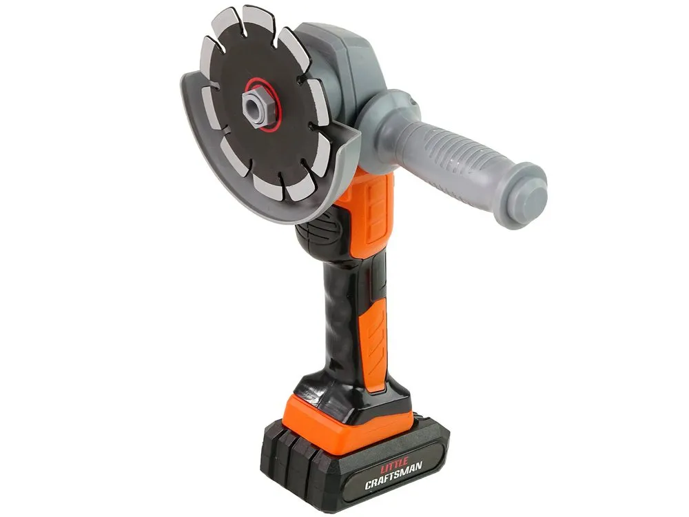 dječji diy set za majstore 13 kom. s brusilicom i dodacima narančasti - slika 5