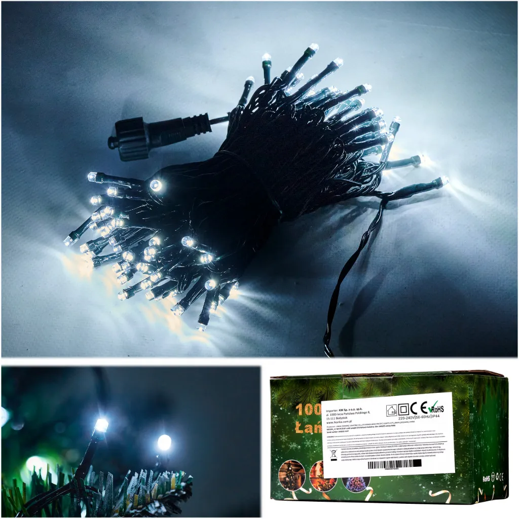 100 led svjetla 10m hladna bijela - slika 3