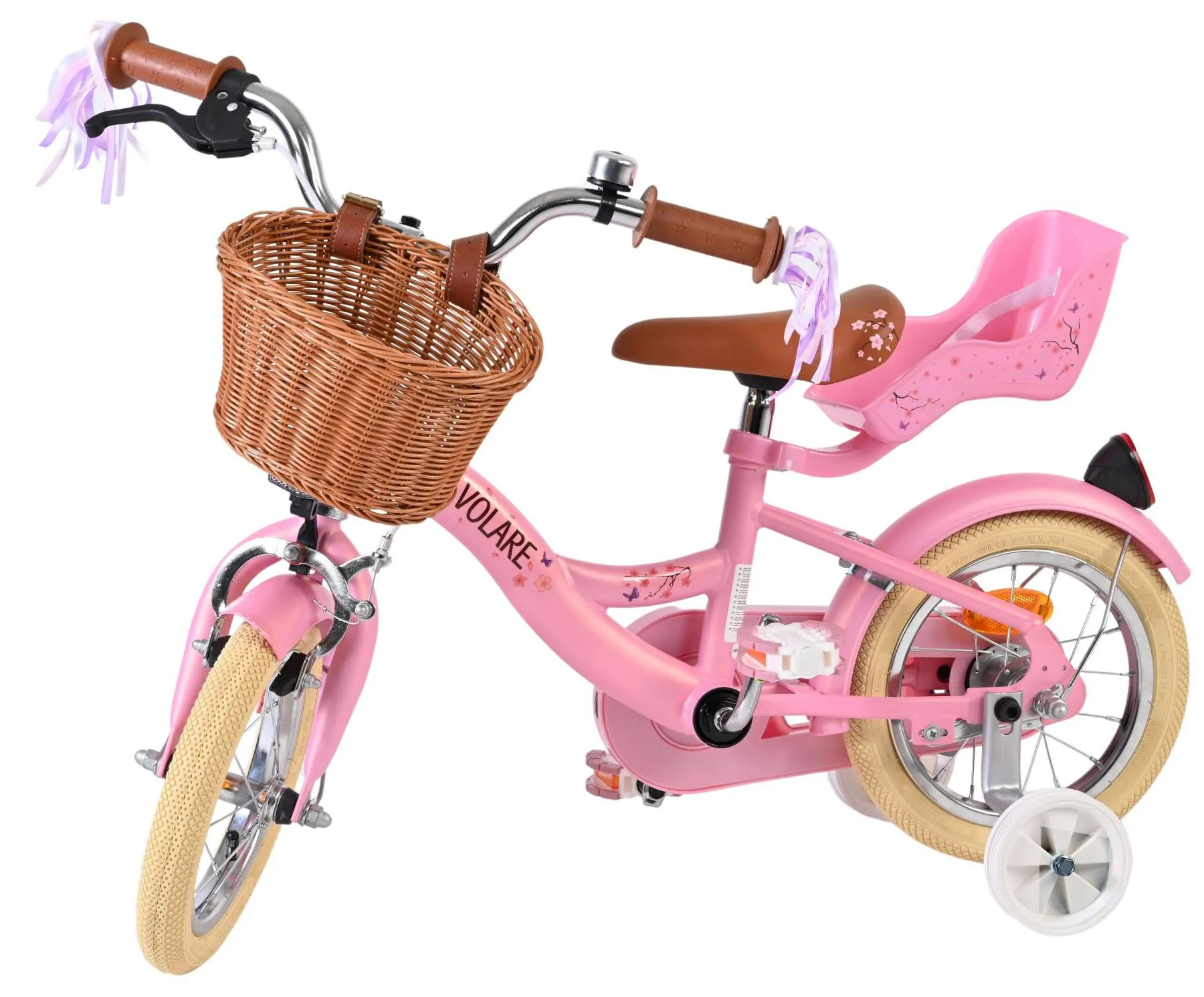 volavolare dječji bicikl blossom 12″ roze boje - slika 9