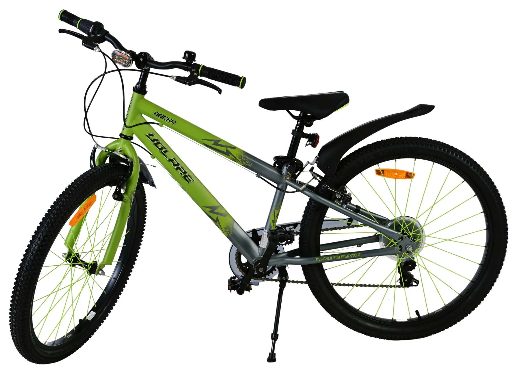 dječji bicikl volare rocky - 24" - zeleni - 7 brzina - slika 10