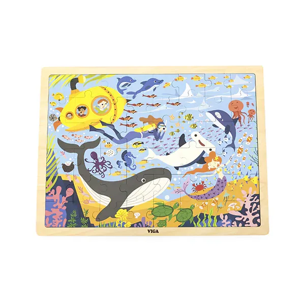 viga 44583 puzzle na podlozi, 48 dijelova - upoznajemo more i njegove stanovnike - slika 2