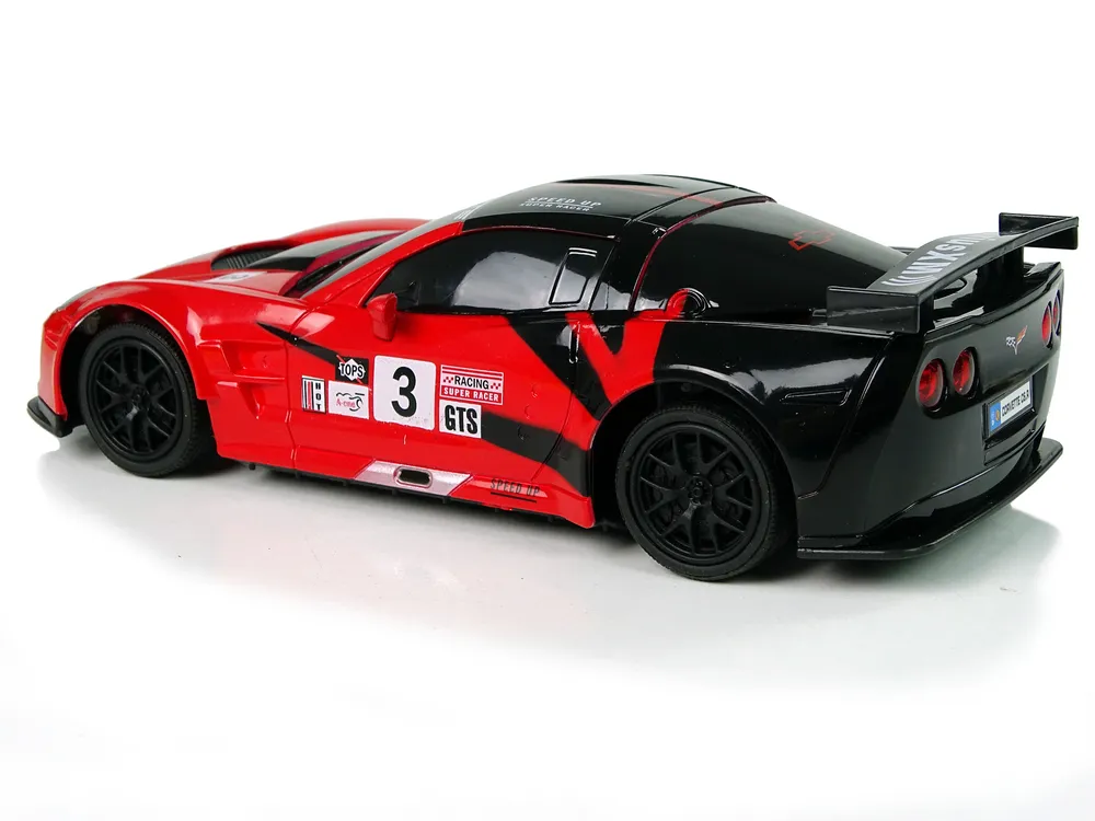 sportski auto na daljinsko upravljanje corvette c6.r crveni - slika 5