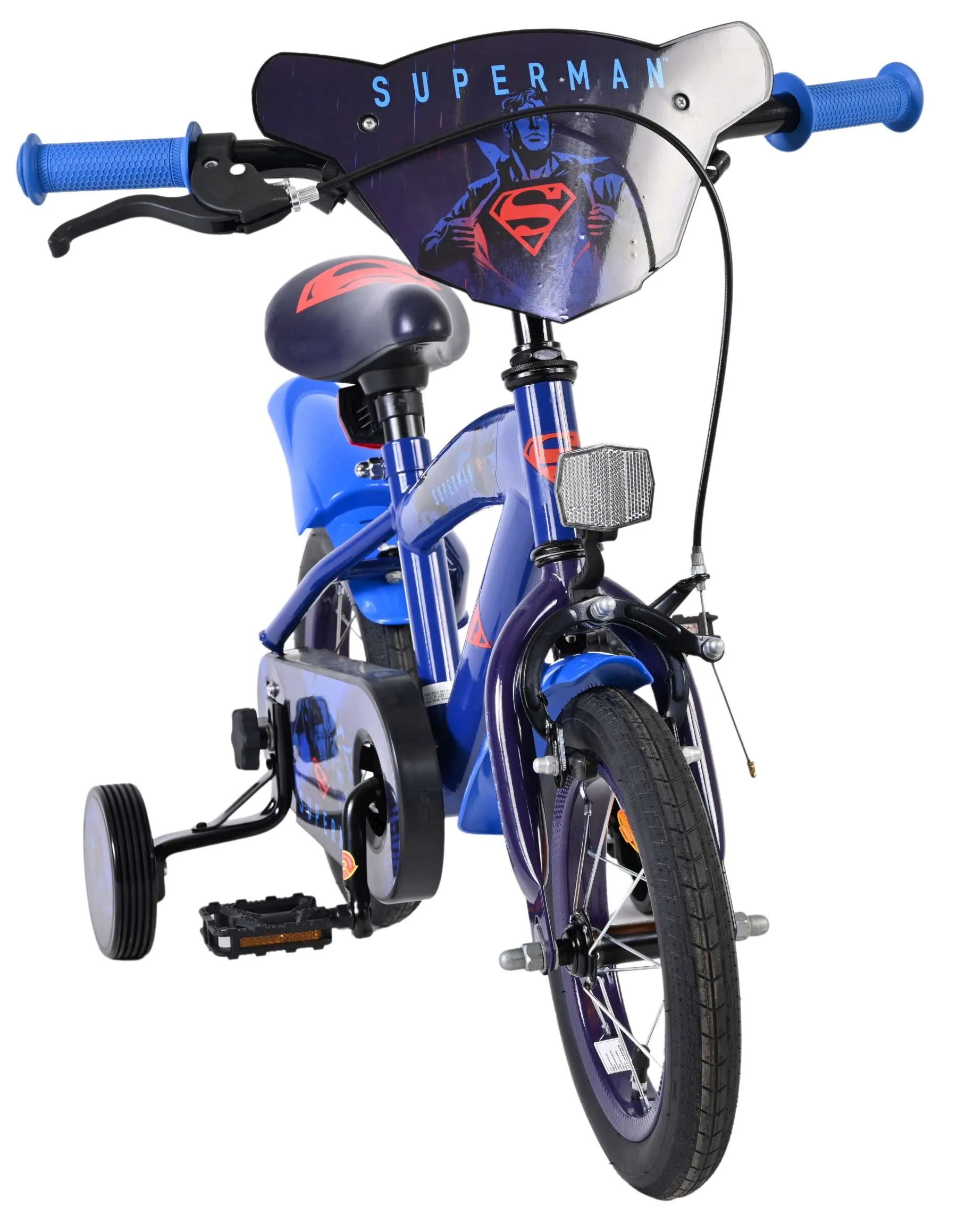 volare dječji bicikl superman 12″ plave boje - slika 6