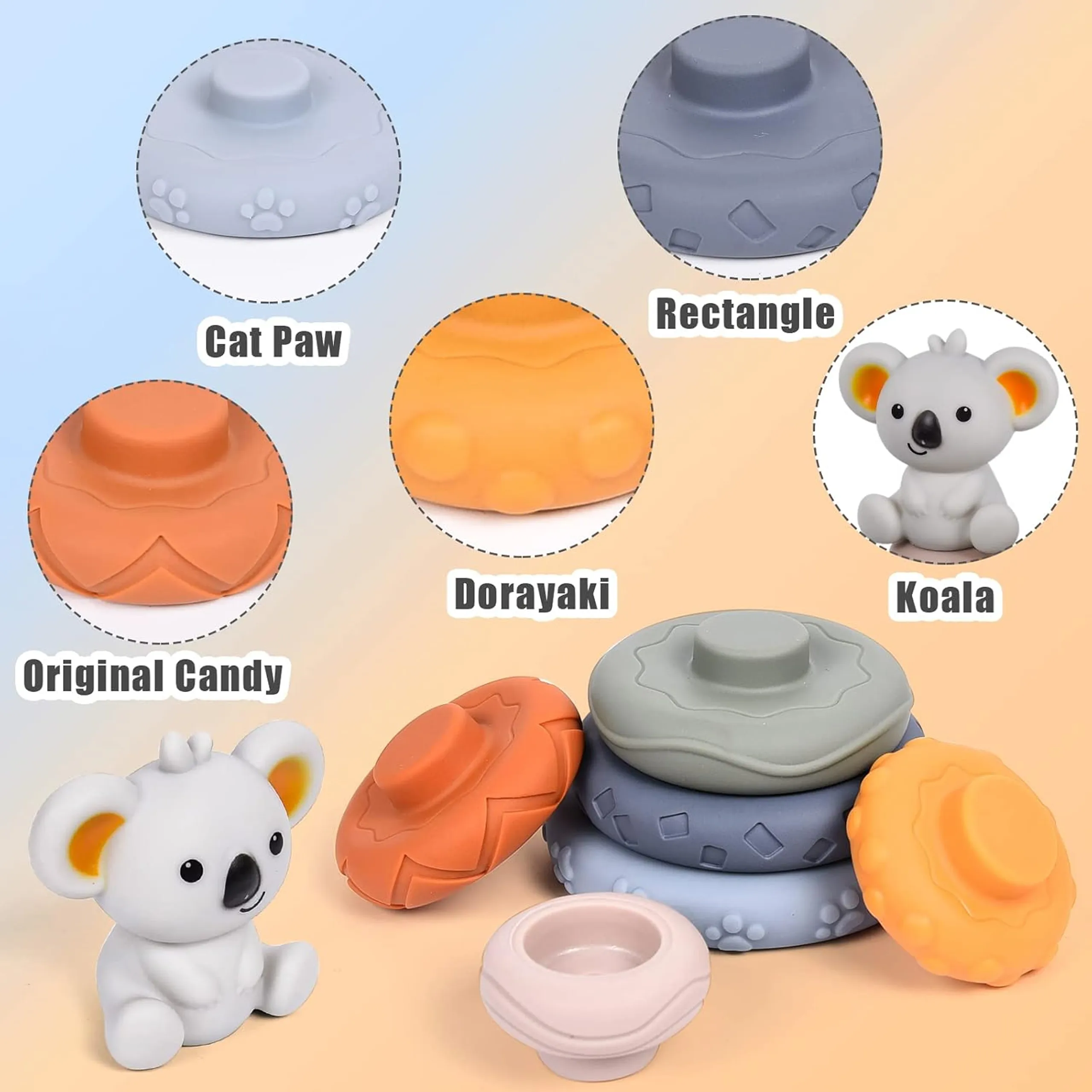 woopie set: edukativna piramida koala 2u1 - slika 5