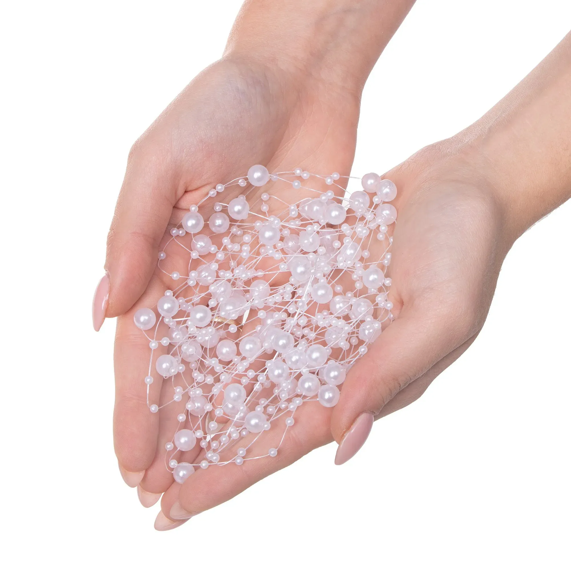 umjetni biseri 8+3 mm 5m bijeli - slika 7