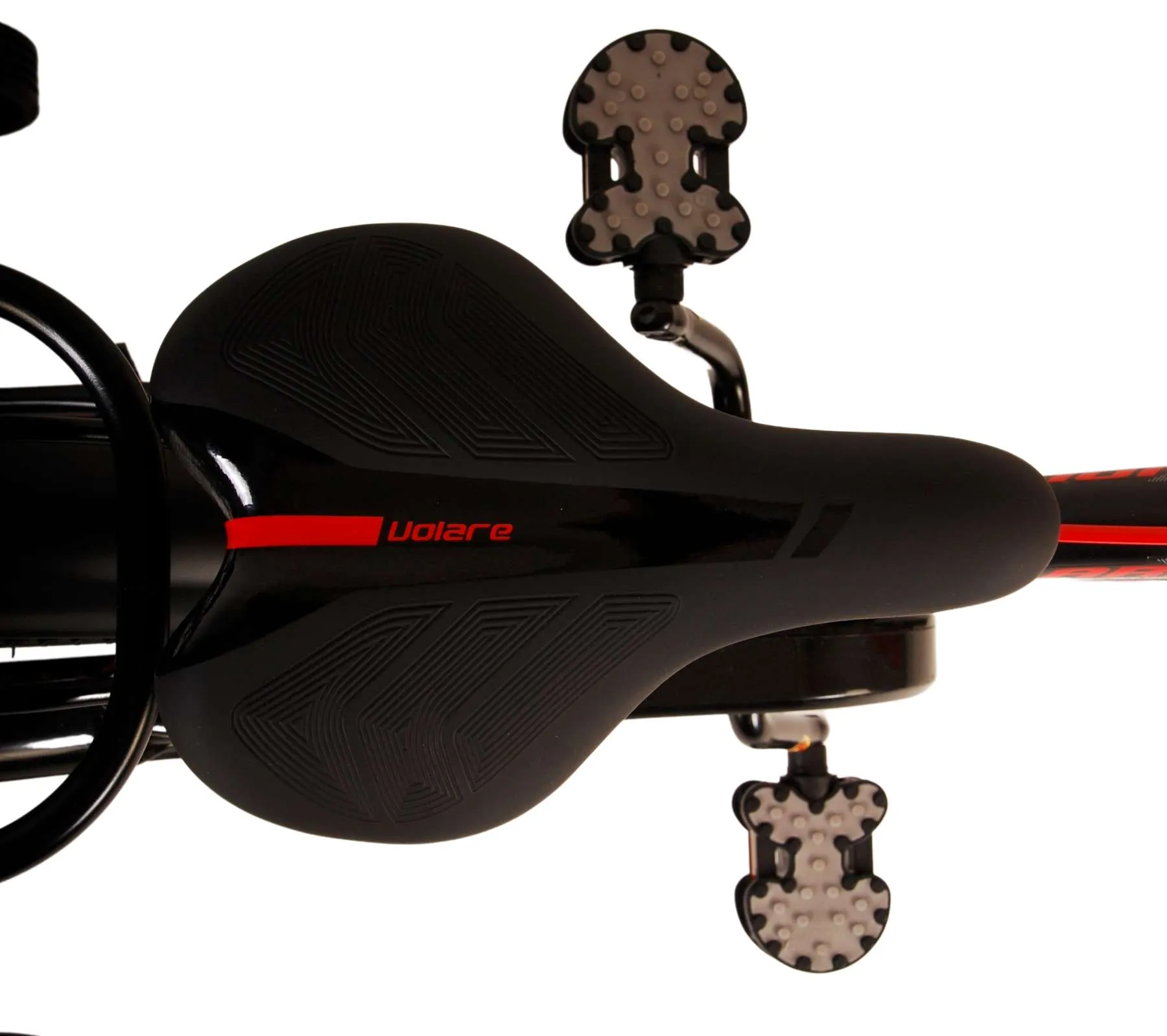 dječji bicikl volare thombike 16" s dvije ručne kočnice crno-crveni - slika 10
