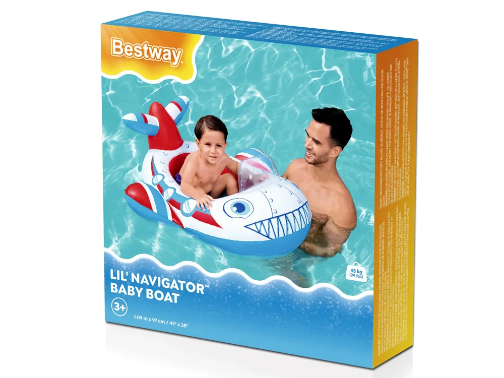 bestway gumeni čamac-avion na napuhavanje 109x97cm 34169 - slika 5