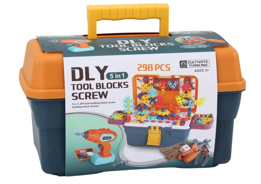 3d građevinske puzzle kocke u diy kutiji - slika 6
