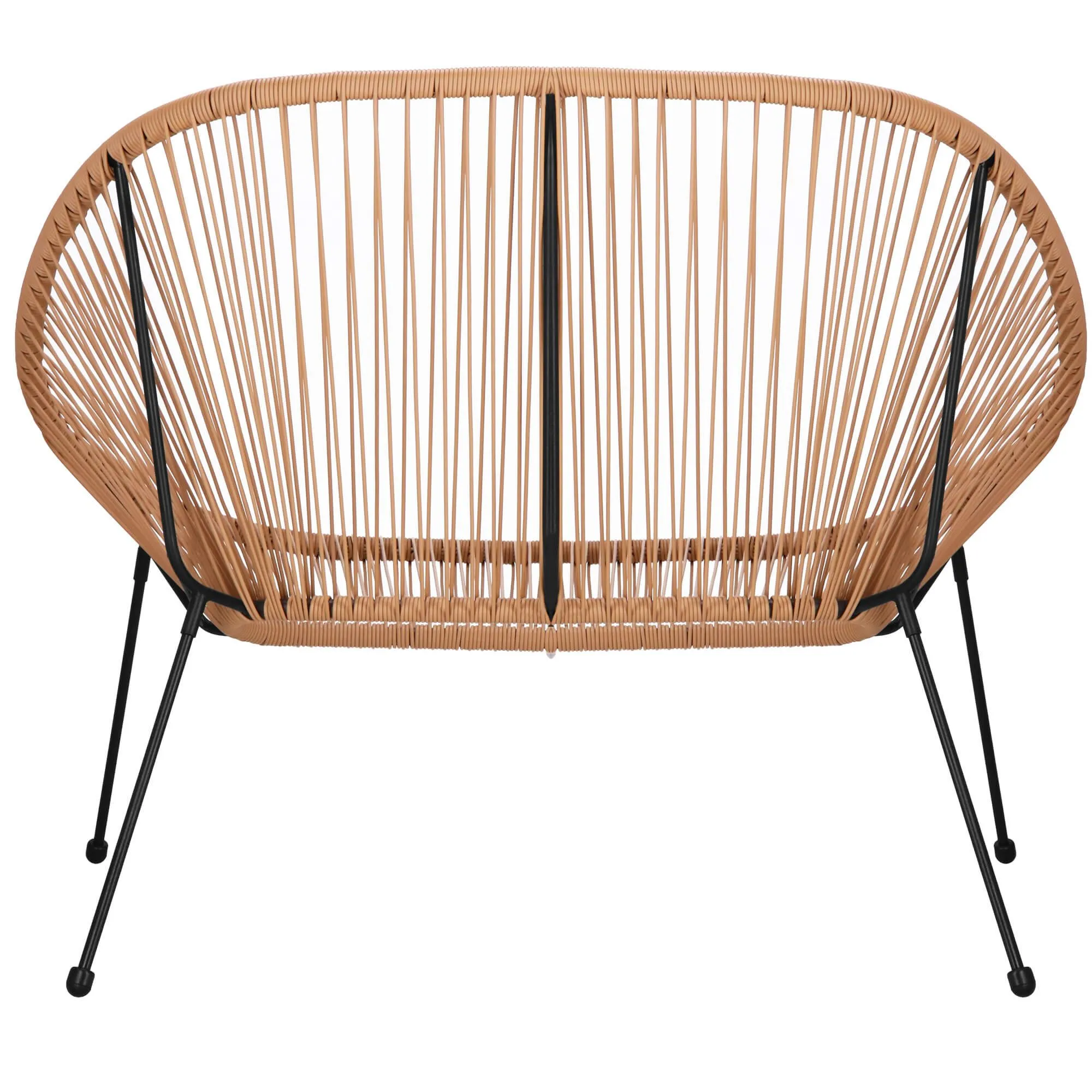 vrtna sofa, smeđa 114 x 82 x 87 cm - slika 7