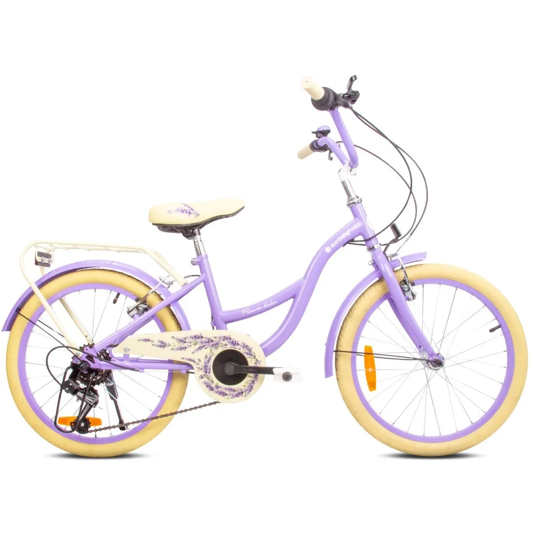 dječji bicikl flower 20" - lavanda - slika 9