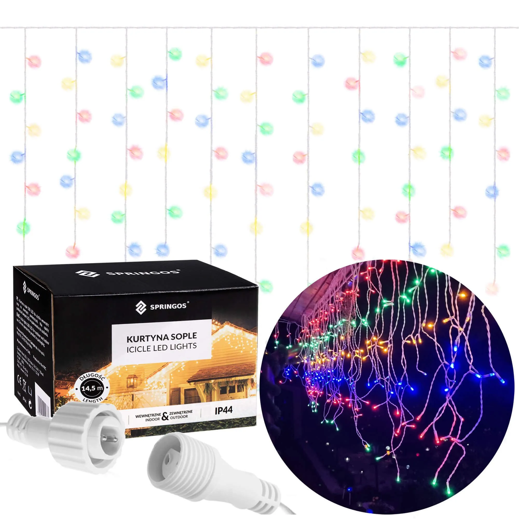 svjetlosna zavjesa u obliku ledenih siga s 500 led lampica - slika 12
