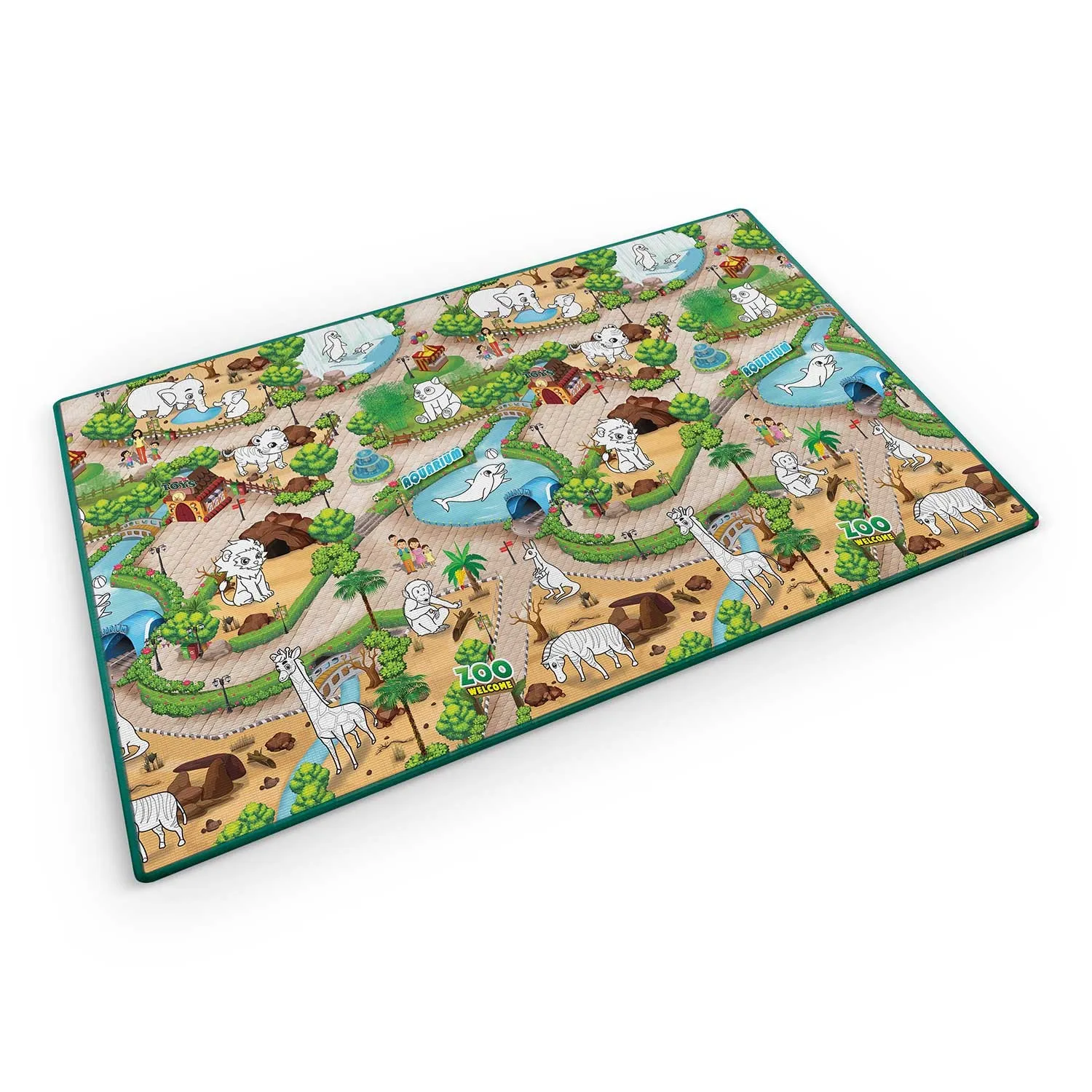 ricokids xxl podloga za bojanje + flomasteri gratis 200 x 120 x 0,3 cm - slika 3