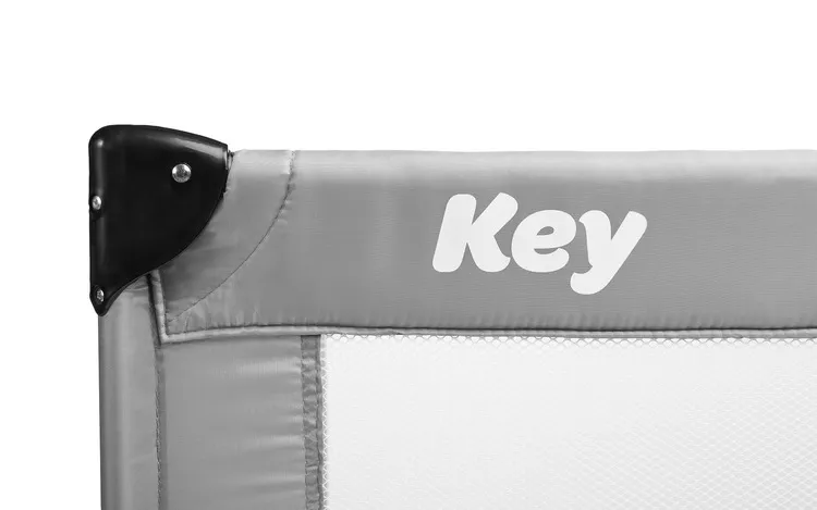putni dječji krevetić key 120x60cm siva - slika 7