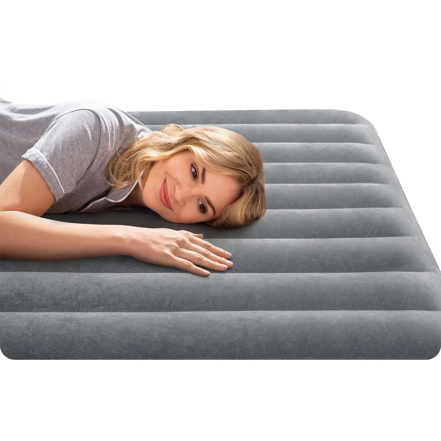 madrac na napuhavanje 203x152x30 cm s ugrađenom električnom pumpom intex 64114 - slika 9