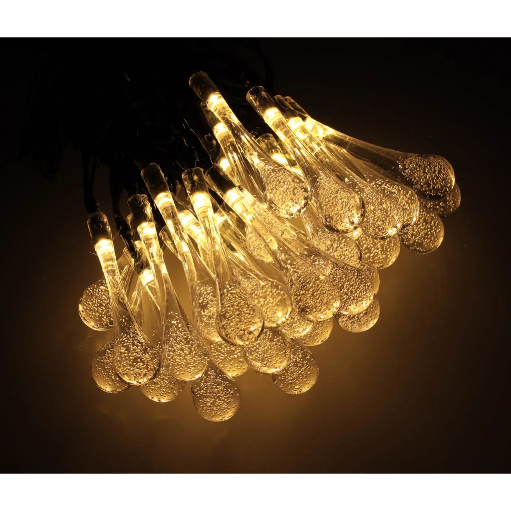 solarna ledena vrtna svjetla 6,5m 30led topla bijela - slika 9