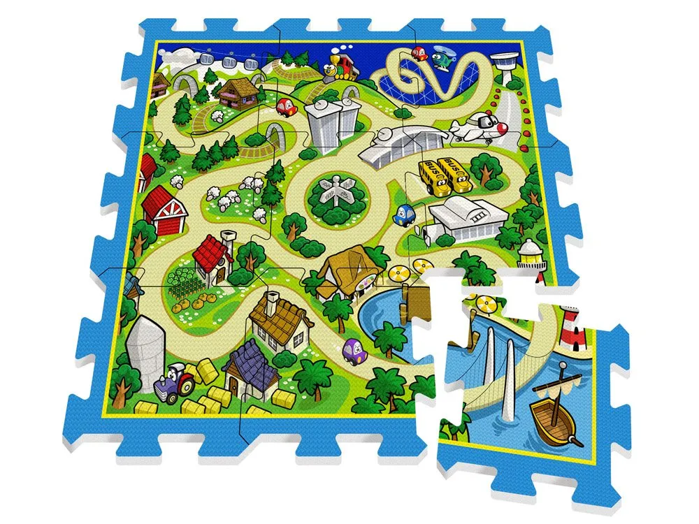 podloga od pjene puzzle 31x31cm ulice - slika 4