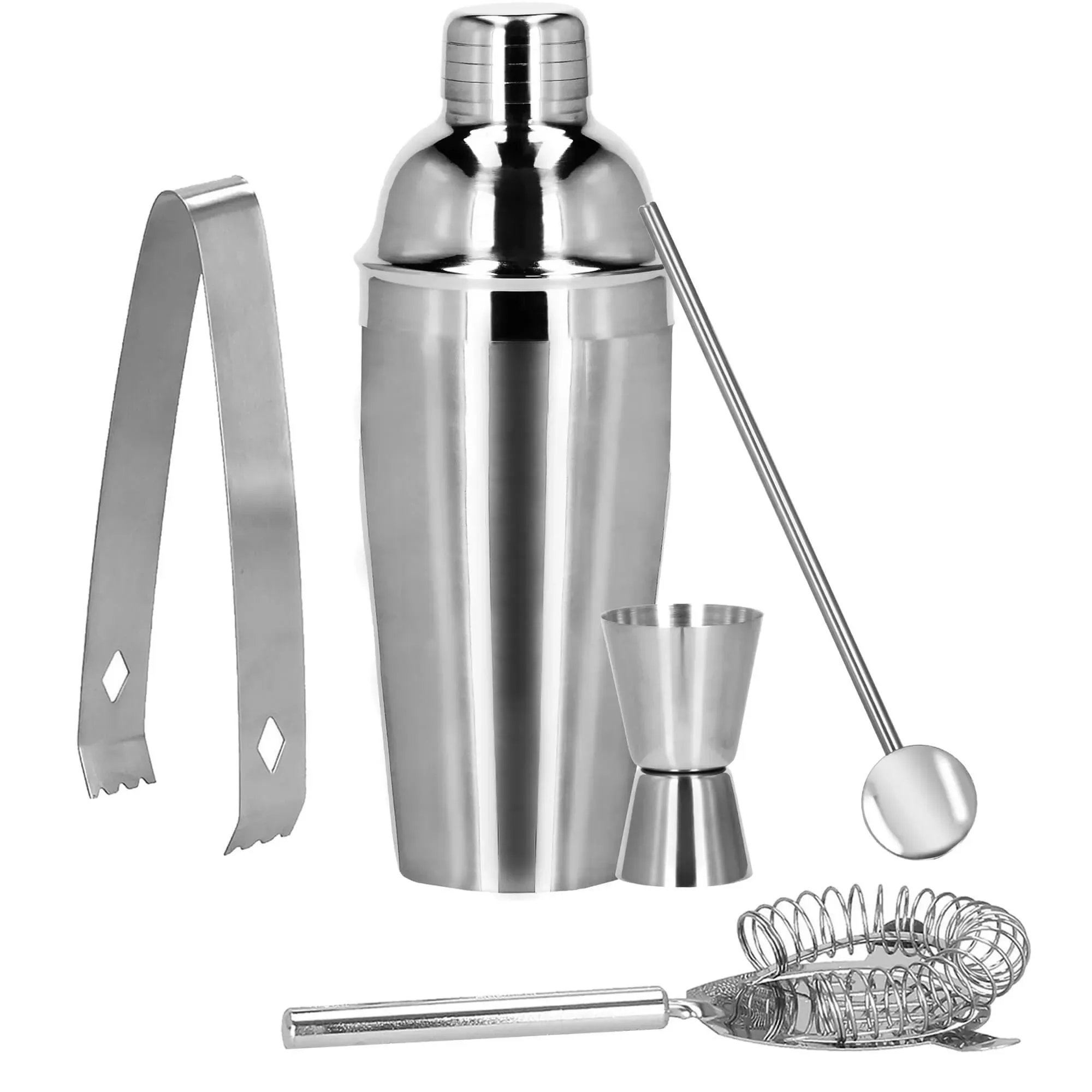 set za pripremu pića za barmene shaker 750 ml 5 komada - slika 2