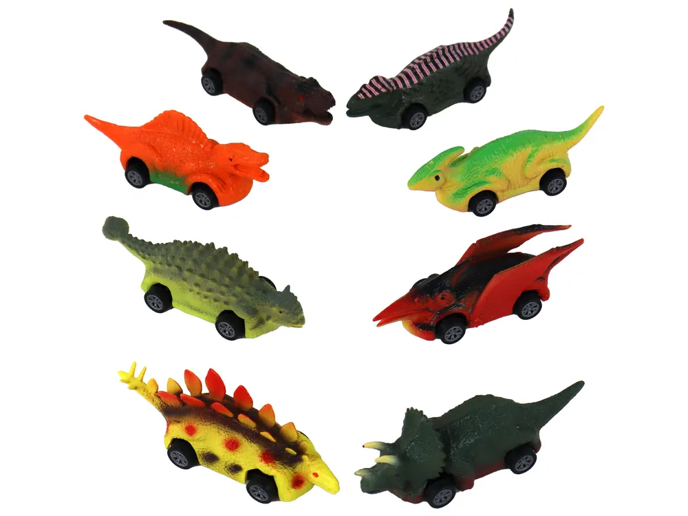 set od 8 autića dinosaura s frikcijskim pogonom - slika 5