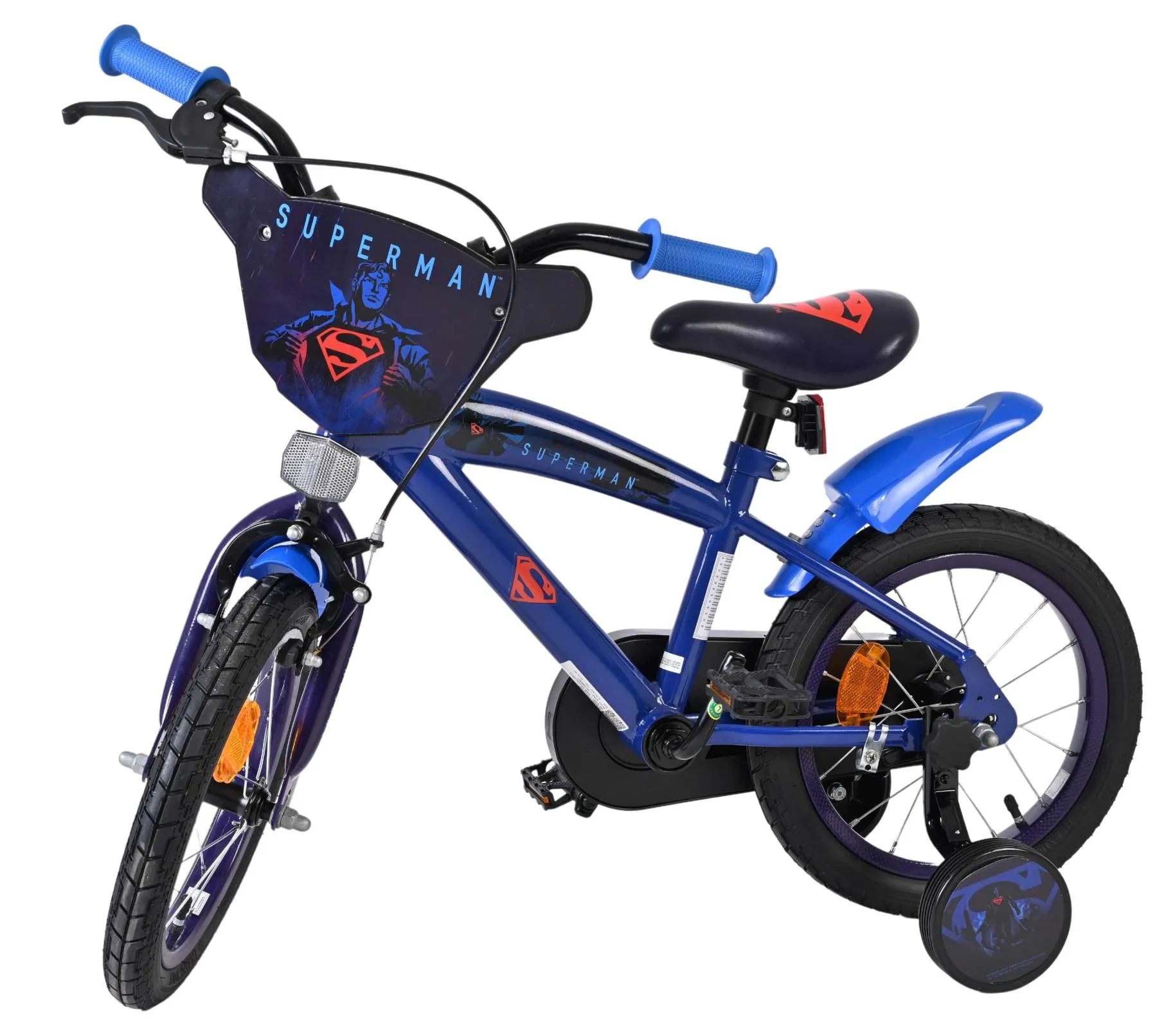 volare dječji bicikl superman 14″ plave boje - slika 9