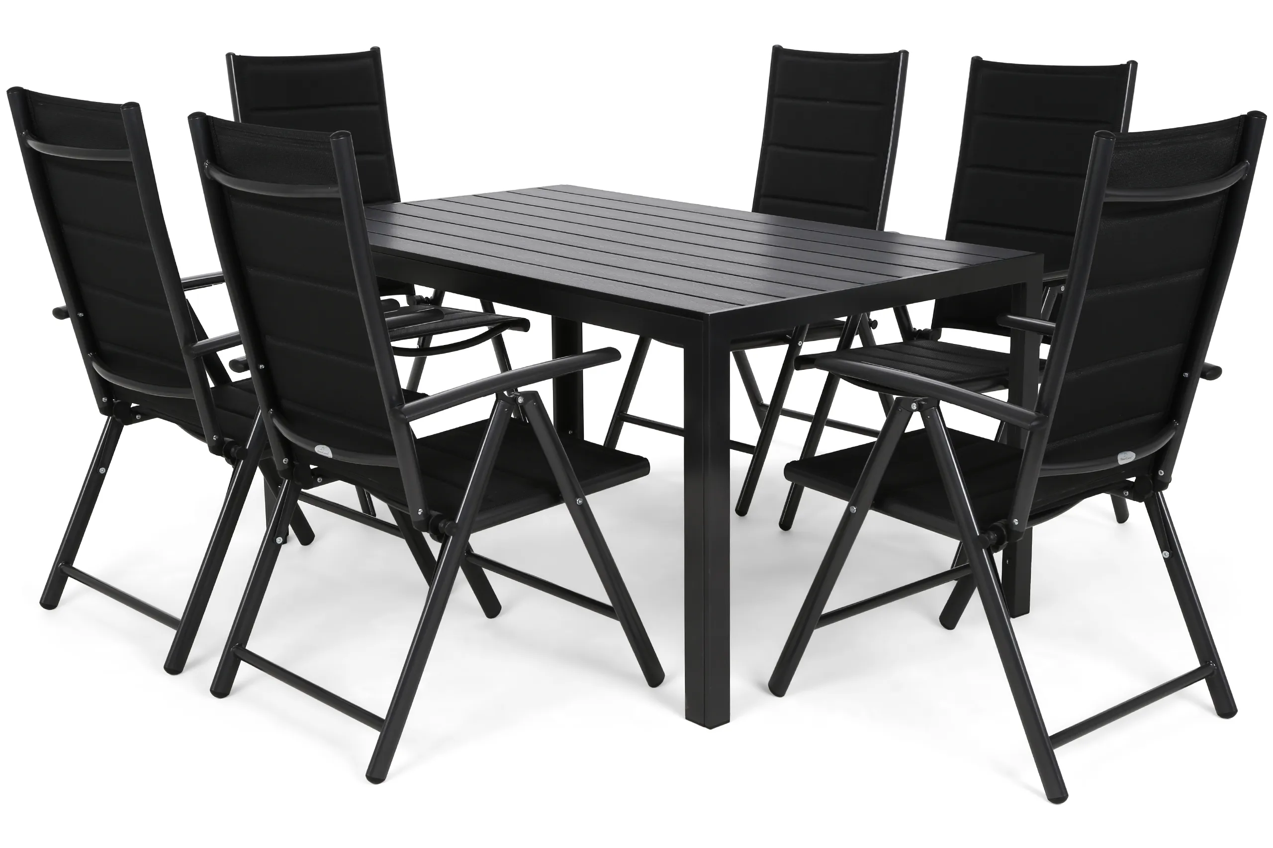 ibiza set namještaja 150 cm crni / crni 6+1 - slika 3