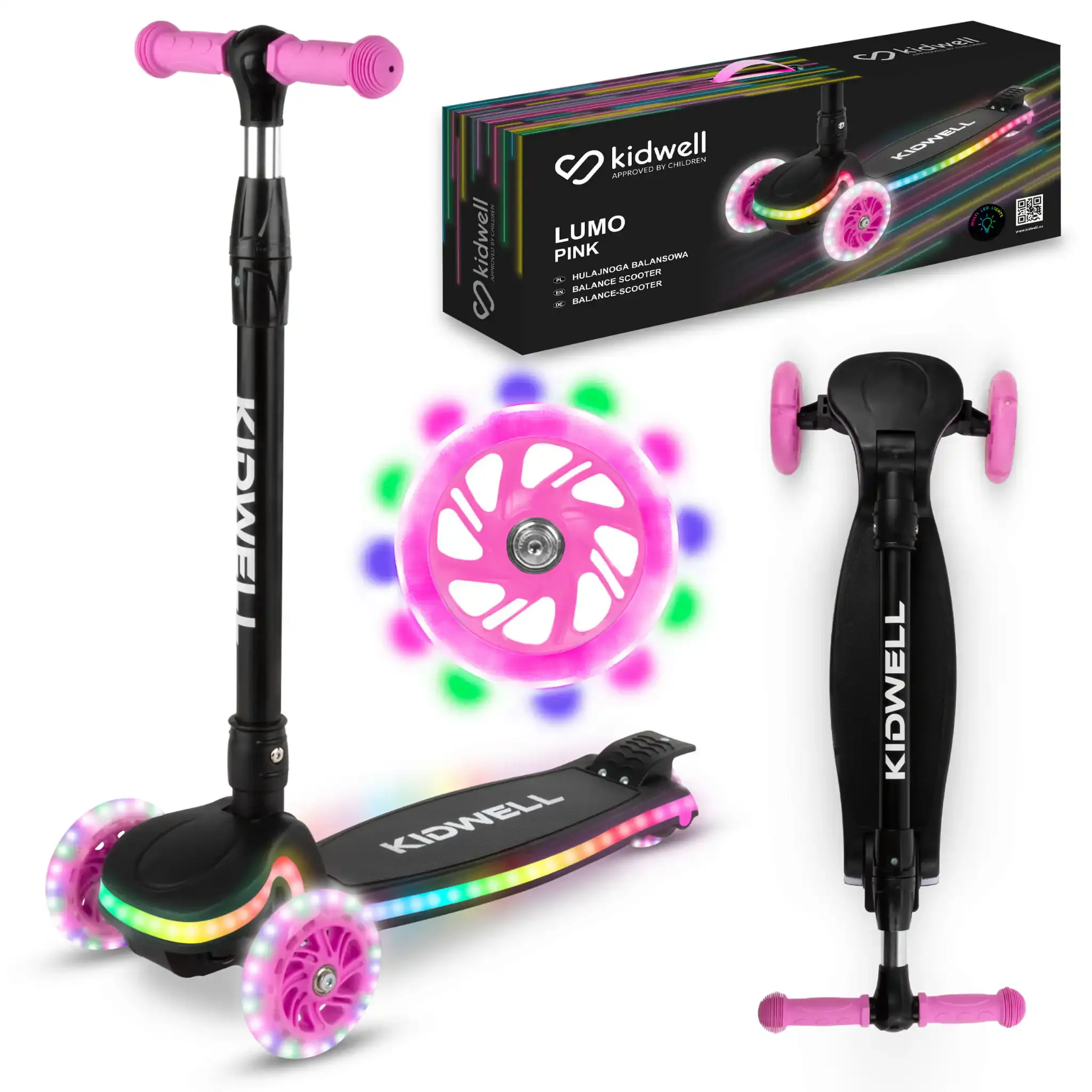 lumo ružičasti romobil za ravnotežu - slika 2